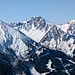 Tannheimer Berge mit der Hochkünzelspitze (2397 m) im Lechquellengebirge.