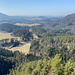 Mariina skála - Ausblick in etwa westliche Richtung, u. a. zu Růžovský vrch und Koliště (453 m, rechts).