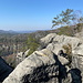 Vilemínina stěna - Felsen in der Nähe des Aussichtspunkts.