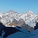 Schöner Blick zum Piz Kesch und seinen Nachbargiipfeln