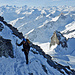Im Aufstieg zum Hockenhorn mit Blick zum klein Hockenhorn.