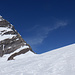 Kurz vor dem kleinen Gipfel bei der Gitzifurggu mit Blick zum Südostgrat vom Balmhorn.