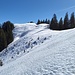 Spur im Schnee zum Lochner Horn