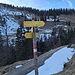 Kreuzung der Wanderwege 56 und 57 zweites Bild mit WW