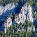 Eulengrat Topo, links unten der Kapuziner mit Fahne (Foto © Dinu, https://www.hikr.org/tour/post153168.html)