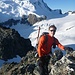 Genusskletterei in einer grandiosen Bergwelt – da kommt natürlich Freude auf ;-)