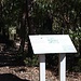 Schild am Parkplatz. Es erklärt die Schwierigkeit der Wanderung und warnt vor der Ausbreitung des pflanzenschädigenden "Dieback".
