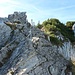 Schlüsselstelle Fixseilversicherungen am Westgrat Brecherspitz