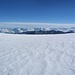 Vom Gipfelplateau des Combin wirken die Dreitausender im Norden beinahe wie Voralpen