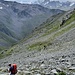 Nach einer kurzen Pause an der Cabane de Valsorey folgte noch ein langer Talabstieg
