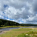 Fláje (Fleyh) - Blick über einen Teil der Staubeckens der Talsperre.