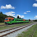 Moldava v Krušných horách - Triebwagen 845 409-2/845 407-6 (GW Train, ex DB BR 628) sind soeben mit Ziel Ústí nad Labem abgefahren.