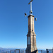 Gipfelkreuz auf dem Mottarone (1491 m).