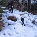 Da fare con attenzione, c'è una catena ma è immersa nella neve ghiacciata