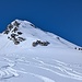 Das Juferhorn mit der Aufstiegsspur.