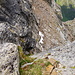 Blick von der Scharte runter zum Aufstieg - aber hier sind gut 5 min zum Gipfel