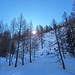 Andare a sinistra a reperire la dorsale (che prosegue in alto)