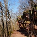Sandsteinfelsen im Bereich Rabenschüssel (hier ist der Weg noch breit)