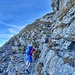 Aufstieg am Fixseil