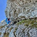 Aufstieg am Fixseil und Kette
