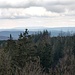Blick nach Nordwesten zum Hohen Meißner (753 m) in Hessen, ca. 55 km entfernt.