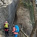 an die erste der attraktiven Leitern der Steigle ...