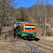 Bei Nové Město - Ein Zug der GW Train Regio a.s. (845 409-2/845 407-6, ex DB-Reihe 628) verlässt hier den Novoměstský tunel (Wasserscheidentunnel) auf der Fahrt Ústí nad Labem.
