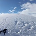 Auf dem Schieferspitz. Ob vor mir eine Wechte liegt, weiß ich (noch) nicht.
