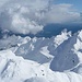 Zoomaufnahme zu über Meran aufragenden Bergen, auf die ich schon gestiegen bin