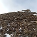 Rückblick nach Abstieg im Geröll