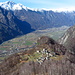 Dal Tracciolino: scorci su San Giorgio e Val Chiavenna.