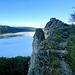 Beim Hausener Felsen bzw. "Hausener Eck". Ein wenig Alpen-Feeling.