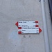 Hier ist das Rifugio mit 5.45 Stunden ausgeschildert