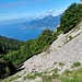  Blick auf den See von der Geröllrinne aus