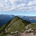 Blick vom Ponten auf den Abstiegsweg Richtung Zirleseck