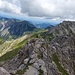 Rückweg vom Rauhhorn über den hier unschwierigen Grat zur Vorderen Schafwanne