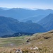 Blick hinab zu der Hütte