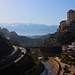 TAG 3 (2.3.) - طرابلس (Ţarābulus): <br /><br />Blick auf die verschneiten Berge und den die Stadt durchfliessenden نهر أبو علي (Nahr ʼAbū ‘Alī). <br />