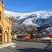 TAG 3 (2.3.) - بشري (Bisharrī): <br /><br />Wenig oberhalb zum Ortszentrum liegt die katholische Kirche von wo man eine ausgezeichnete Aussicht hat. Die „Unsere-Frau-Kirche“ wurde 1970 fertig gebaut und heisst auf Arabisch كنيسة السيدة (Kanīsah as Sayyidah).
