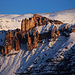TAG 3 (2.3.) - بشري (Bisharrī): Die leuchteten Felsen القرن (Al Qarn) in der Abendsonne. 