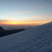 Ein neuer Tag bricht an Aufstieg auf das Bishorn gen SW - auf ca. 3600m