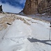 Die letzten Meter hinauf zur Forcella Pordoi