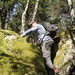 Grödeln haben wir ebenfalls angelegt. Sie helfen in den erdgefüllten Rinnen zwischen den Felsen.
(Foto: Markus)