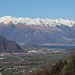 il lago di Como e la catena alpina