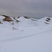 TAG 4 (3.3.): <br /><br />Auf zirka 2900m nordöstlich von P.2965m beginnt der Aufstieg breite Schuttrinne in Richtung Nordnordwest, die Gegend heisst auch وطاء العيون (Waţāʼ al ʻUyūn). Die Sicht geht zu den flachen, knapp die Gipfeln östlich der Aufstiegsroute, welche aber zuvor wegen Vorbauten nicht sichtbar waren. Nur der rechte und Hügel hat einen Namen, es ist Libanons zweithöchster Berg الزنانير (3069m; Az Zanānīr).