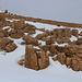 TAG 4 (3.3.): Felsformationen auf knapp 3000m. Das Gestein besteht aus Kalkstein und Dolomit.