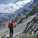 Im Absteig zur Tabarettahütte zeigt sich der Ortler dann mit seiner Nordwand