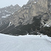 Kurz an der Piste entlang