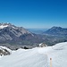 Es grünt im Tal und wenig los auf der Skipiste beim Restaurant Gaffia 