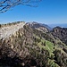Letzter Blick zurück, bevor ich abtauche im Ängloch.V.l.n.r Wandflue, Stallflue,  Hasenmatt, Röti, Balmfluechöpfli, Bettlachstock.
